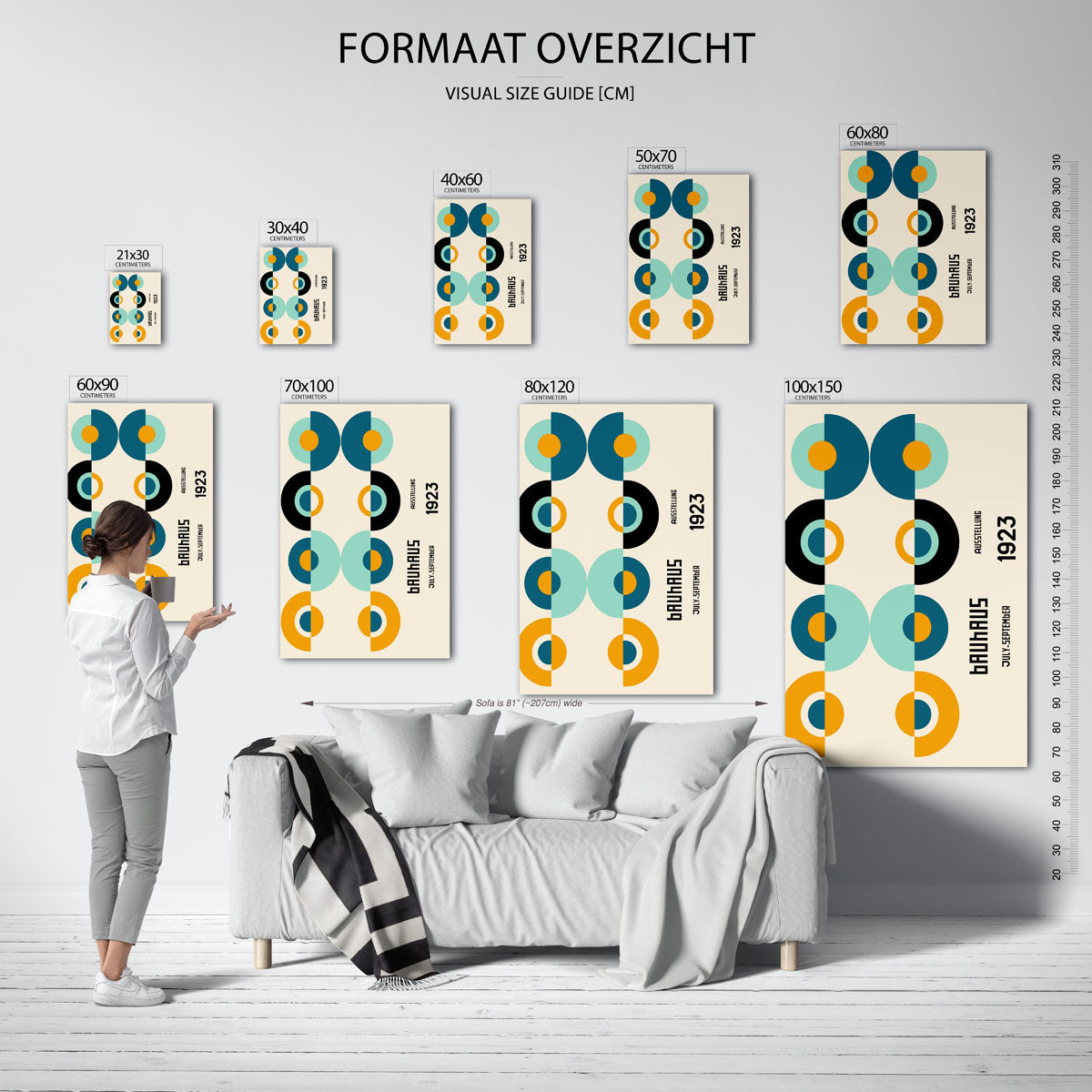 Cirkelvormen en kleur Poster