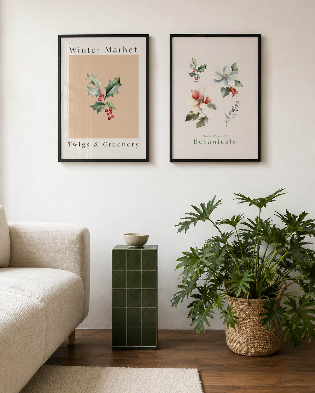Natuurlijke kleuren Posterset
