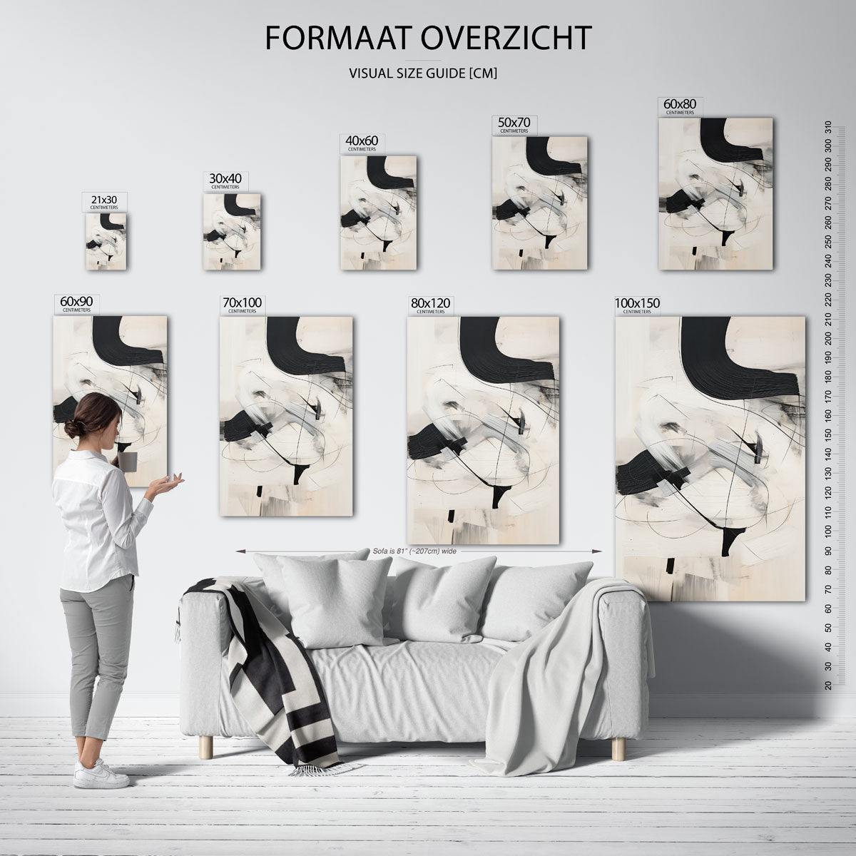Abstracte lijnen Poster