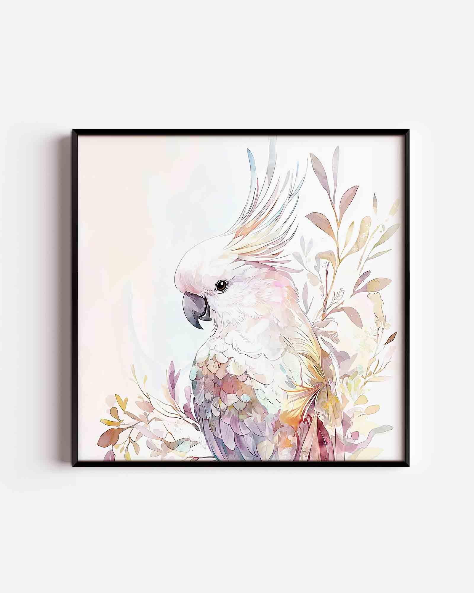 Witte kaketoe Poster