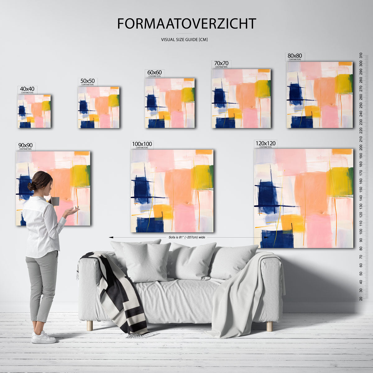 Abstracte vormen Poster