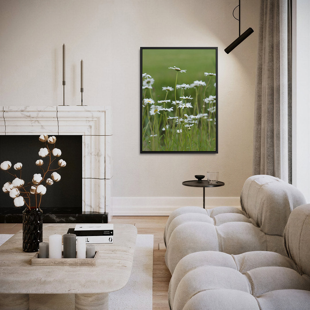 Bloemen in weide Kunstwerk