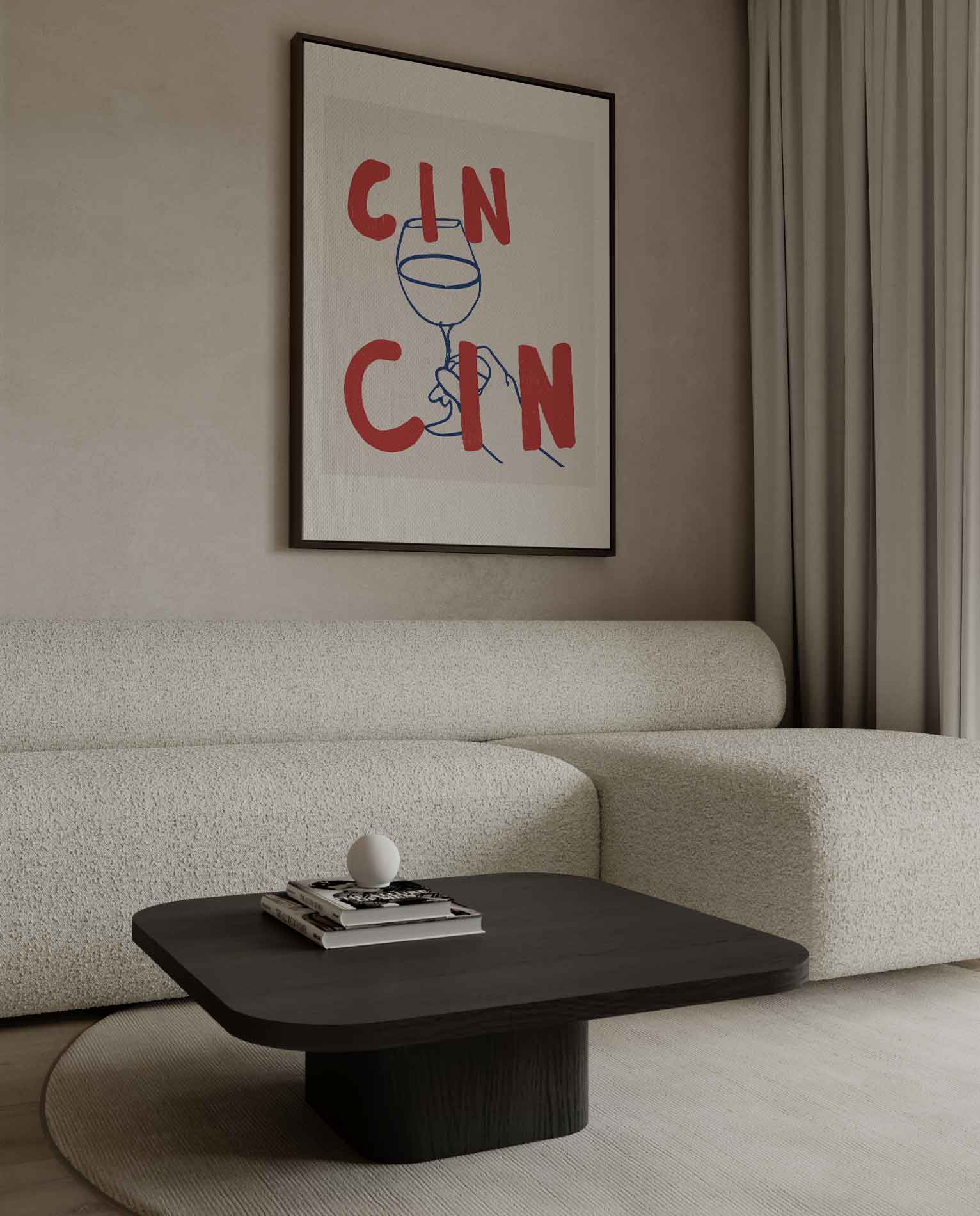 Cin Cin Cheers Wanddecoratie Kunstwerk-canvas-dibond-plexiglas-wanddecoratie-WallArtistic