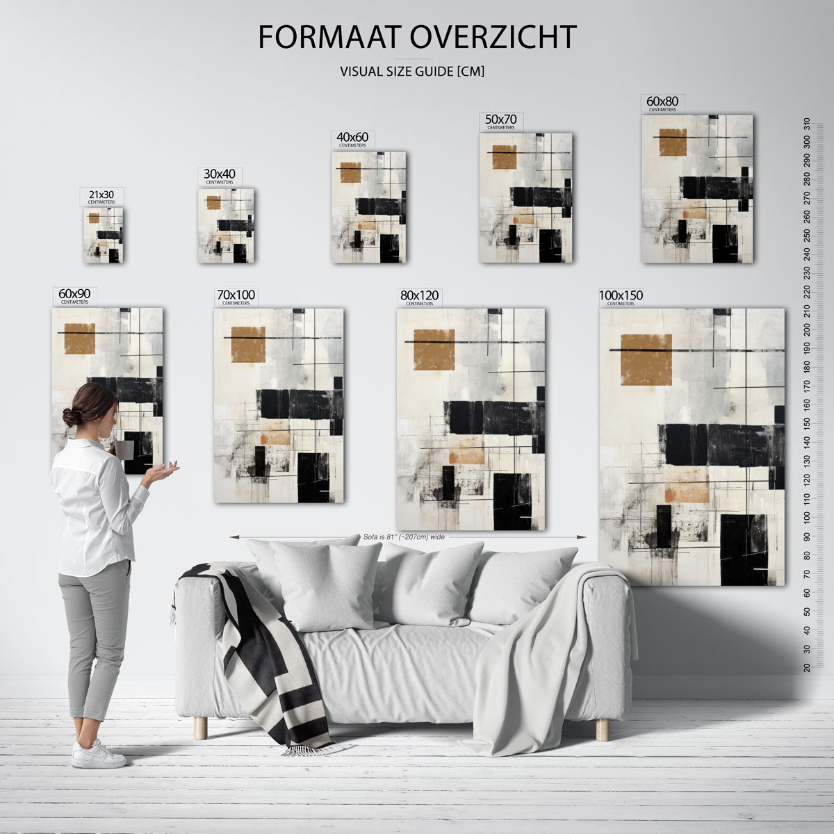 Abstracte vormen Poster