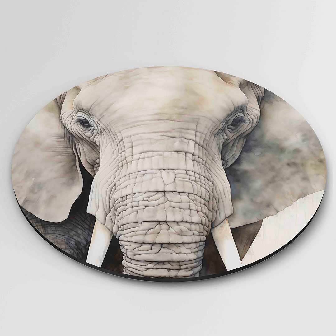 Olifant portret Muurcirkel