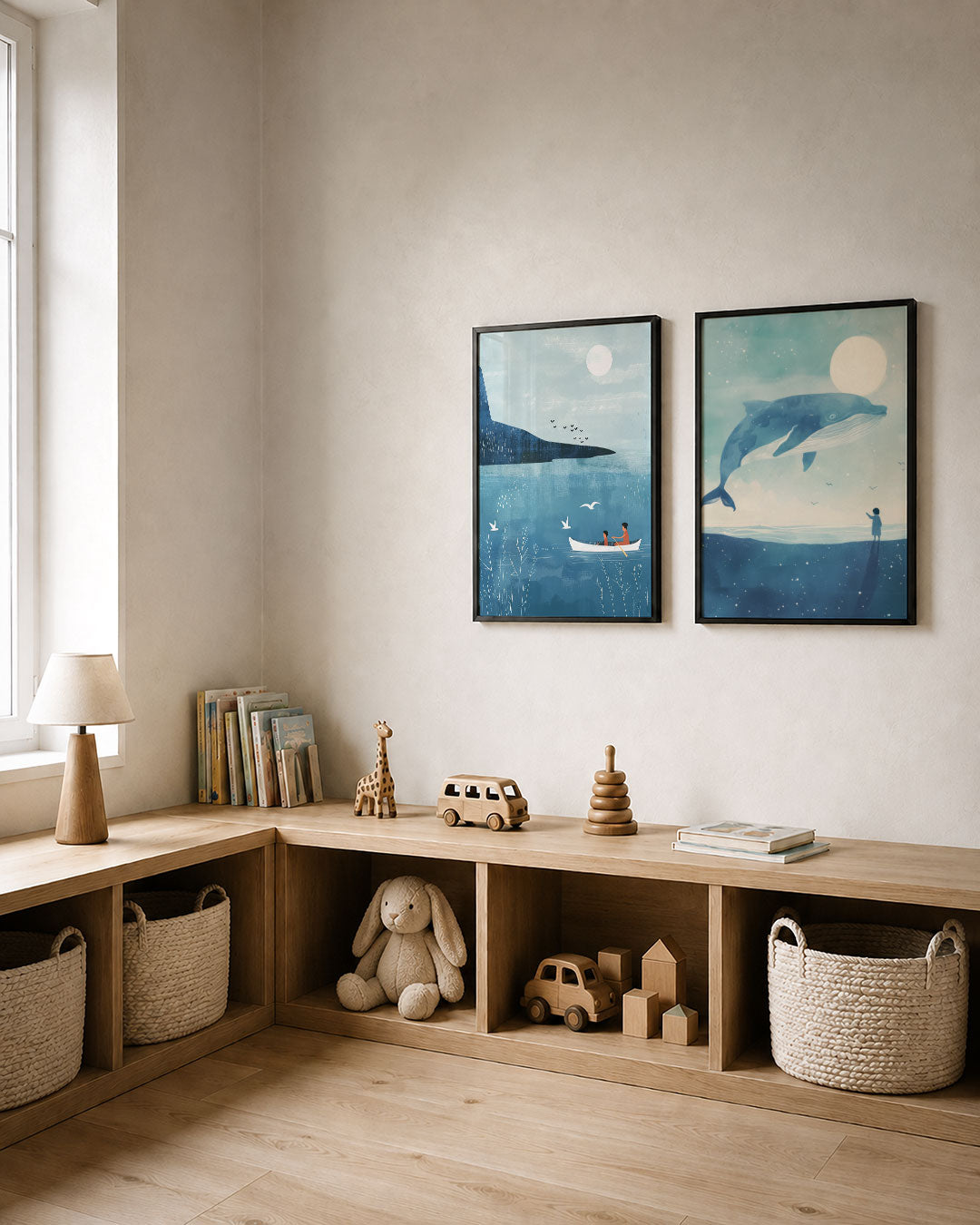 Rustige waterwereld Posterset
