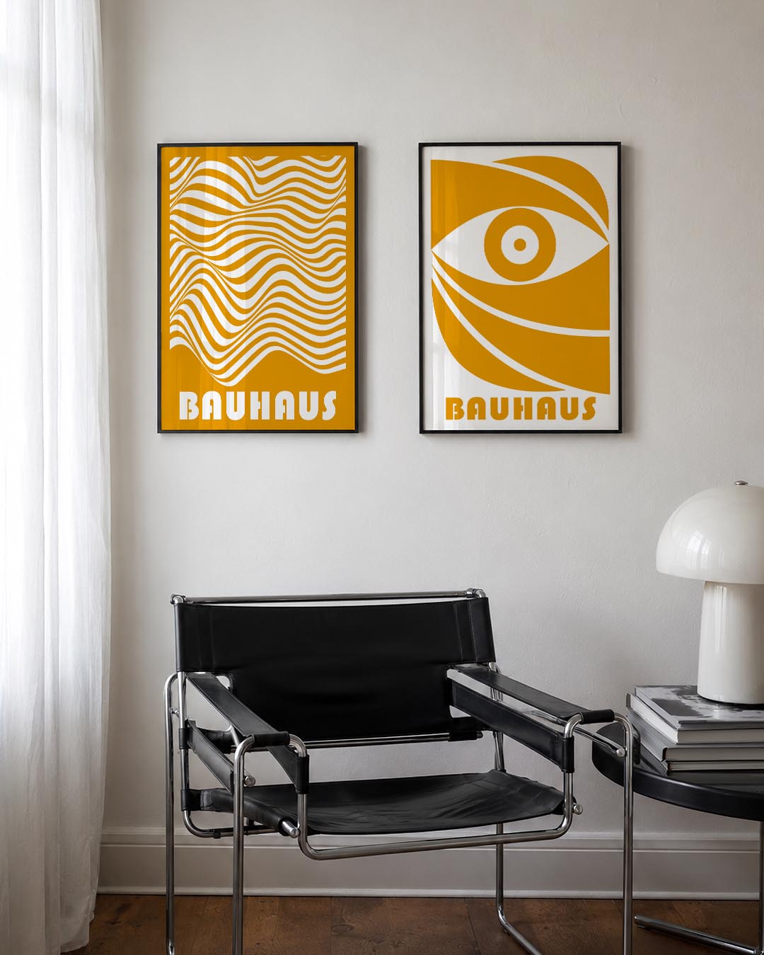 Golvend lijnenspel Posterset