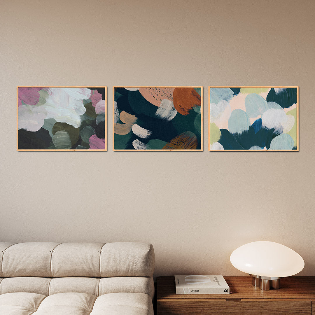 Kleurige vegen Posterset