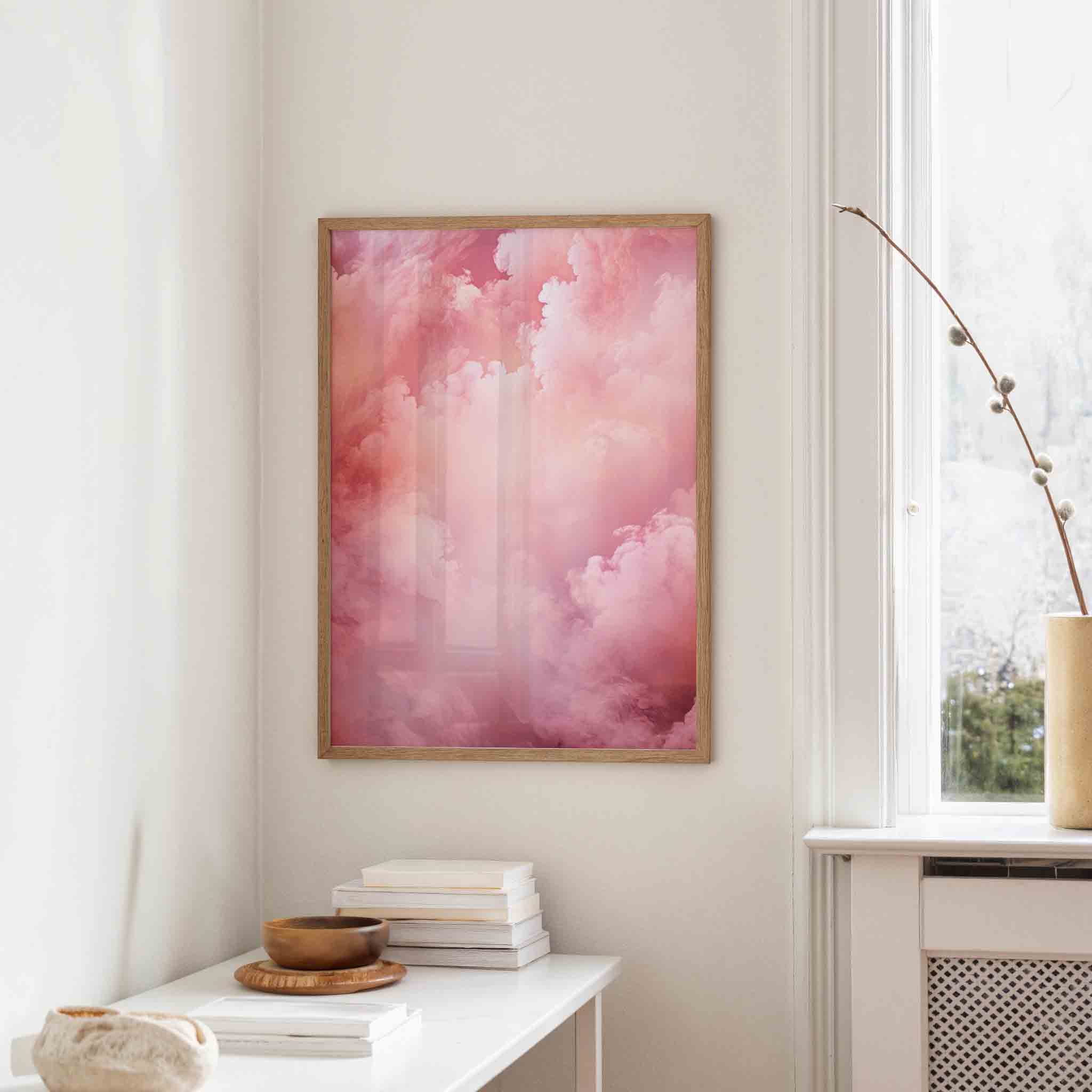Roze wolken Poster