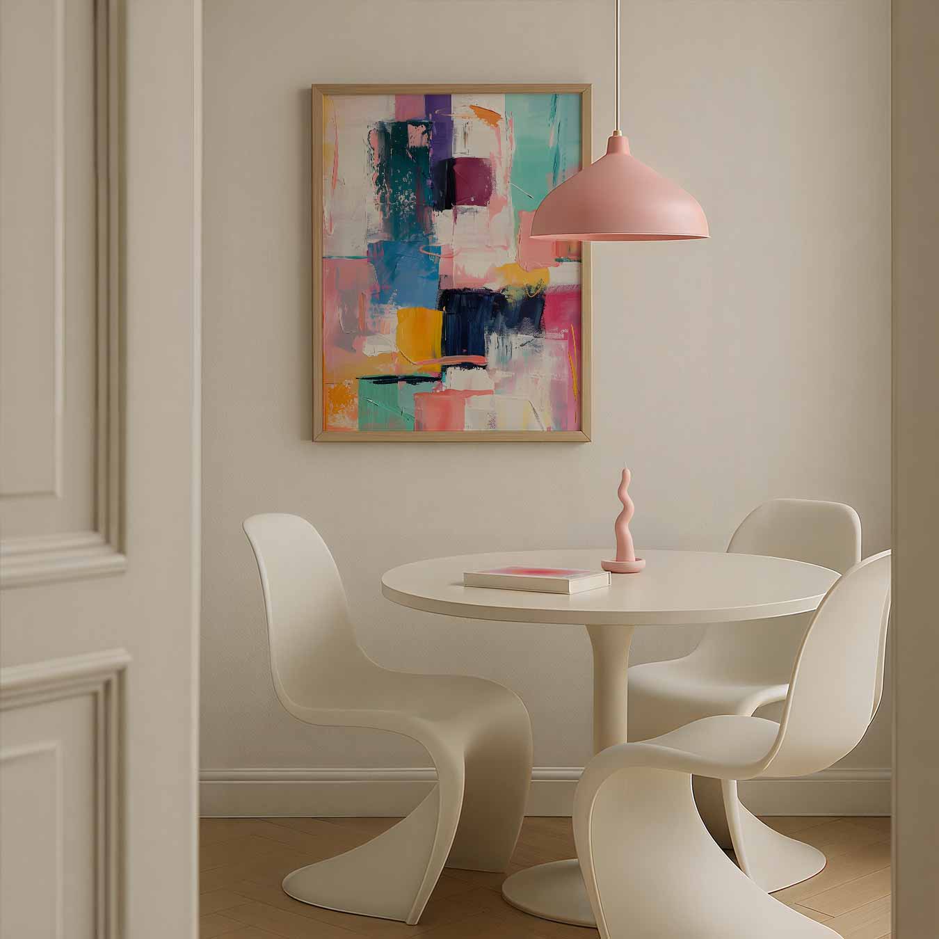 Kleurrijke Abstracte Kunstposter-WallArtistic