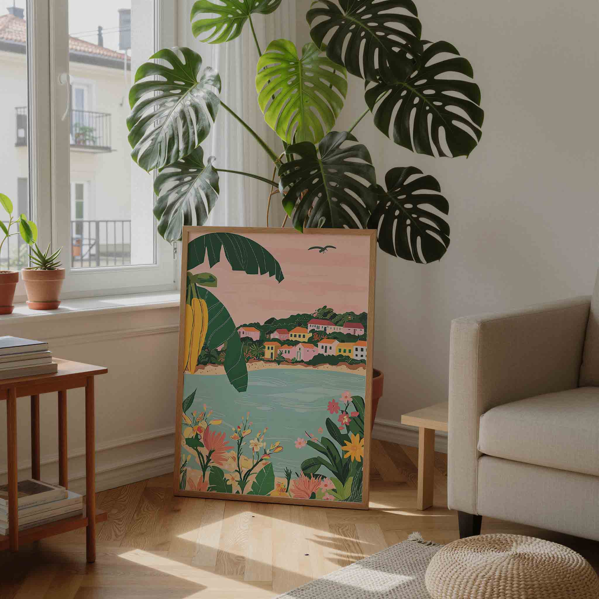 Tropisch landschap Poster