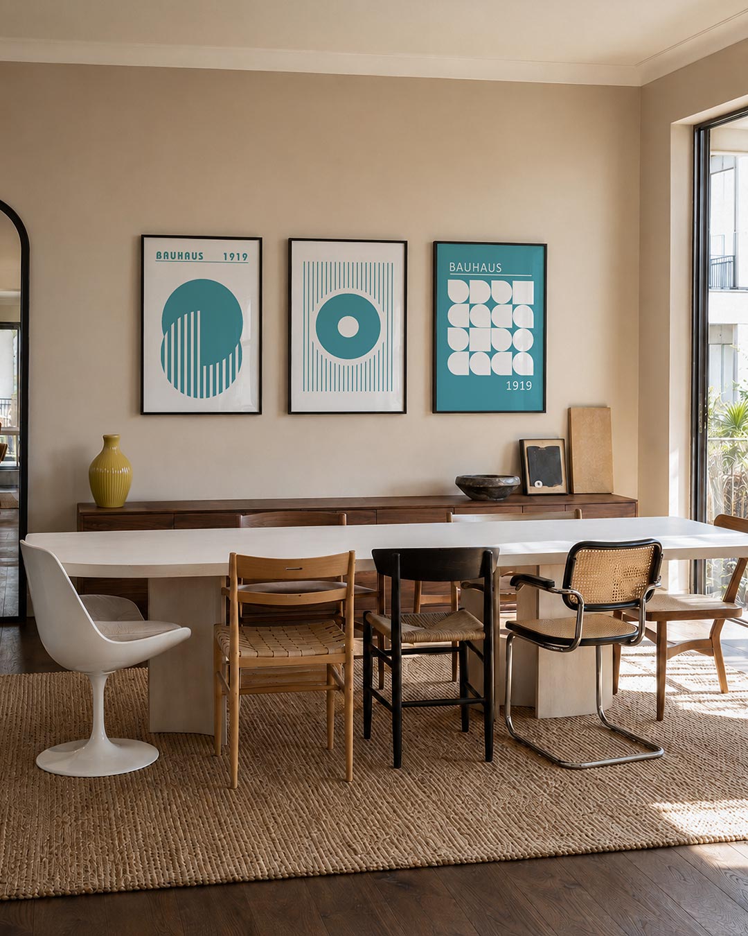 Cirkel en strepen Posterset
