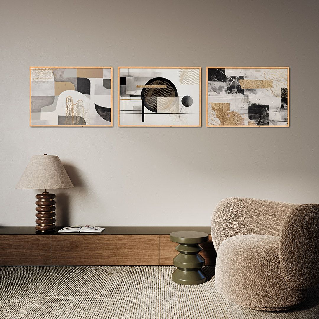 Vorm en kleurenspel Posterset