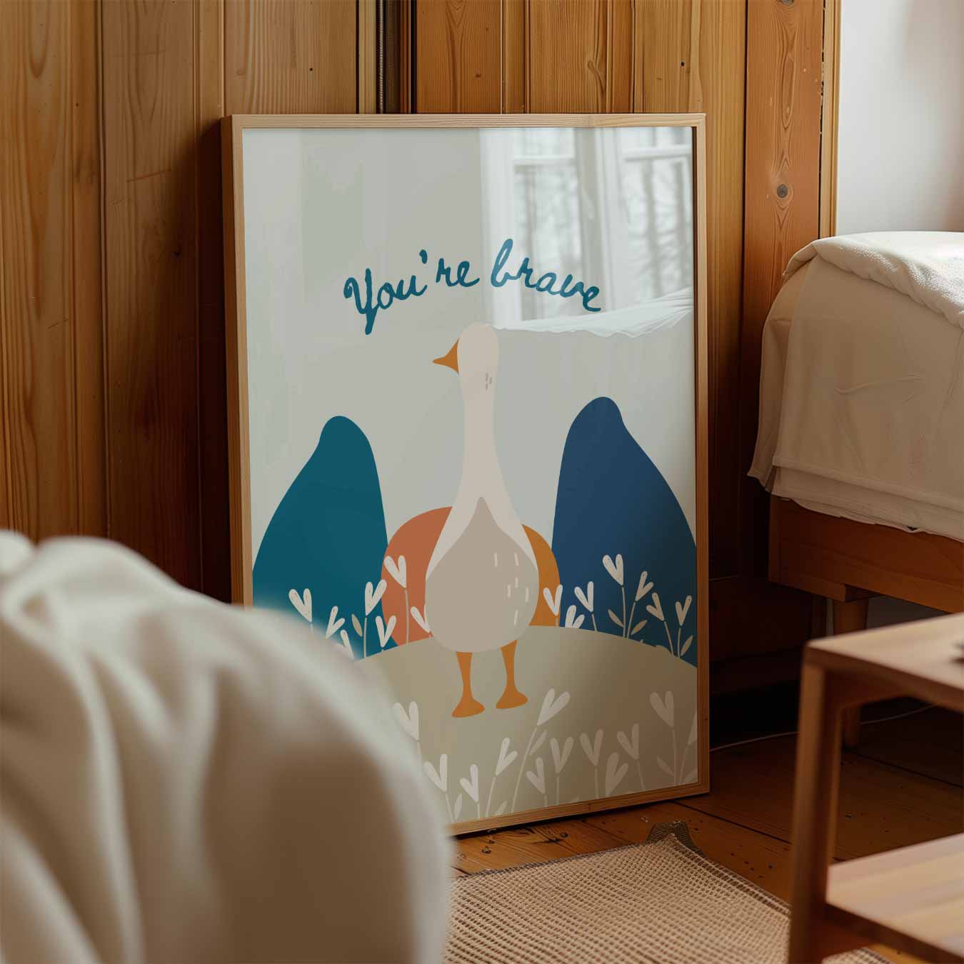 Dappere Gans Poster-WallArtistic