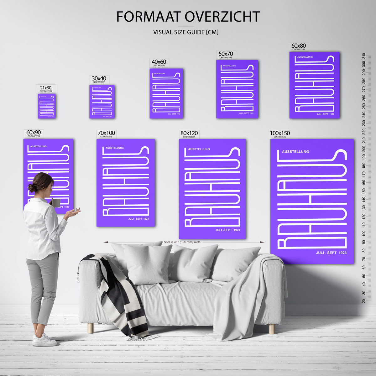 Lijnen en vlakken Poster