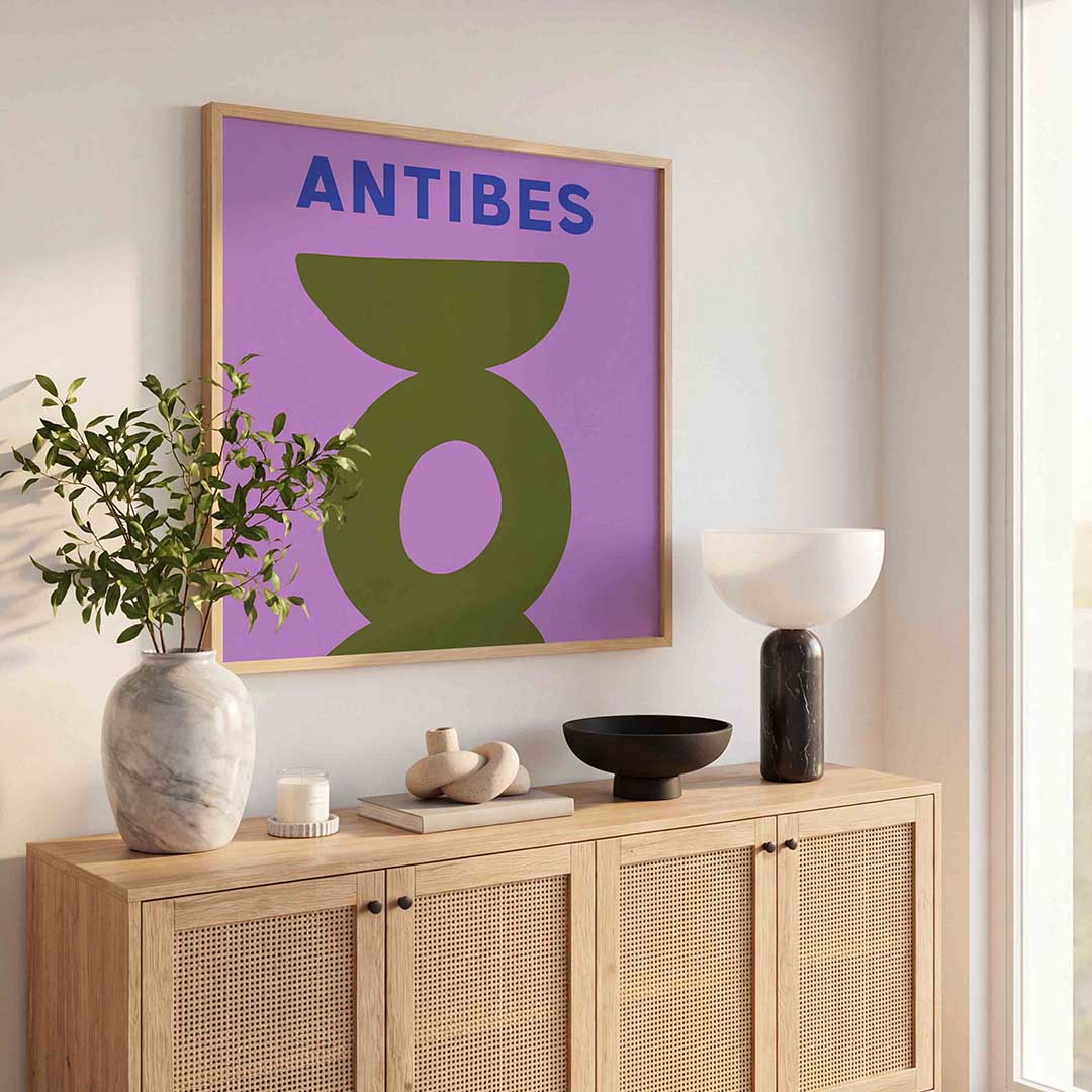 Antibes abstracte vormen Poster