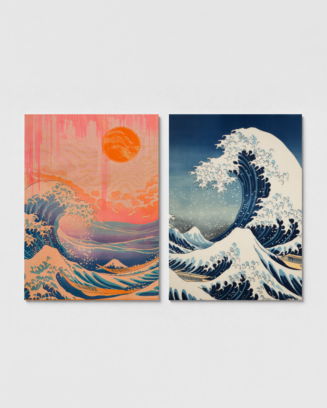 Golven en zon Posterset