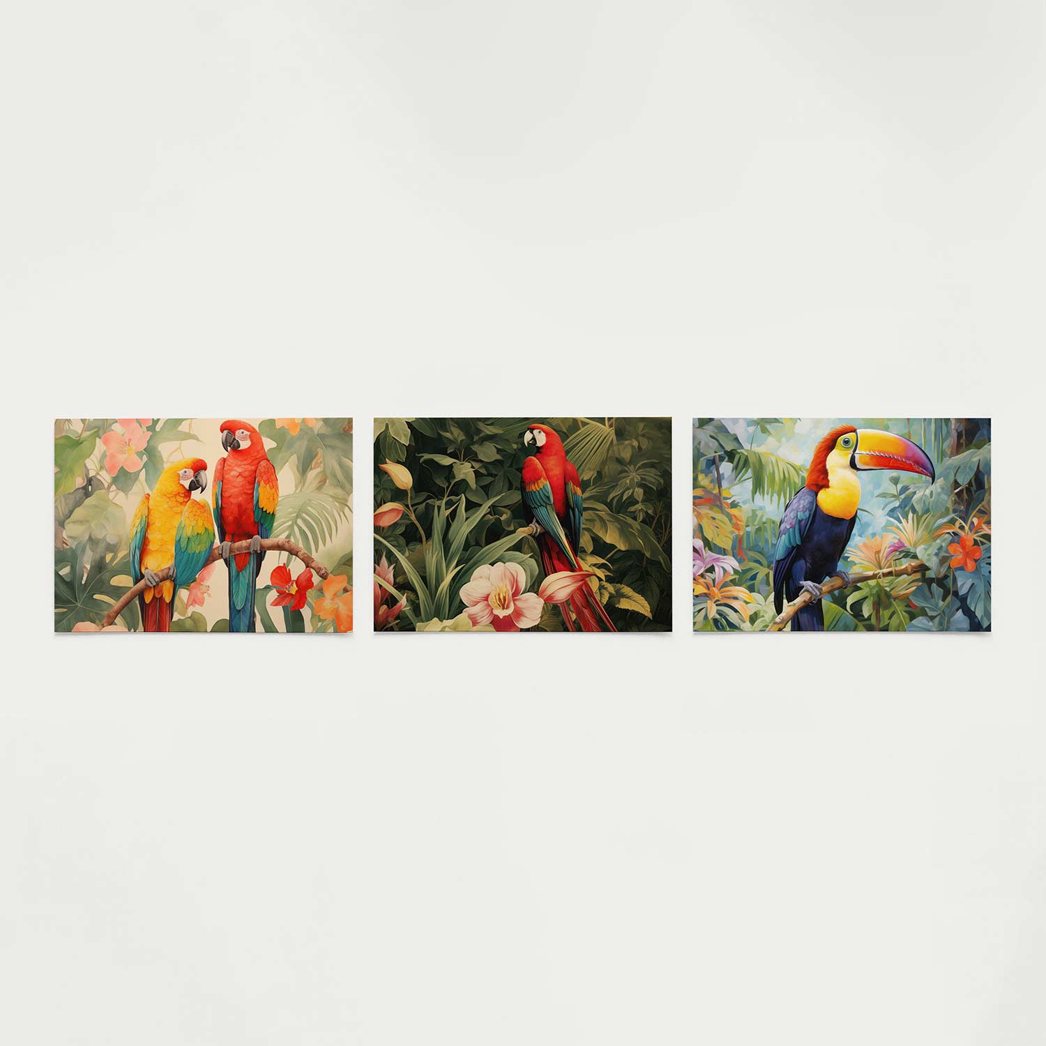Tropische kleurenpracht Posterset
