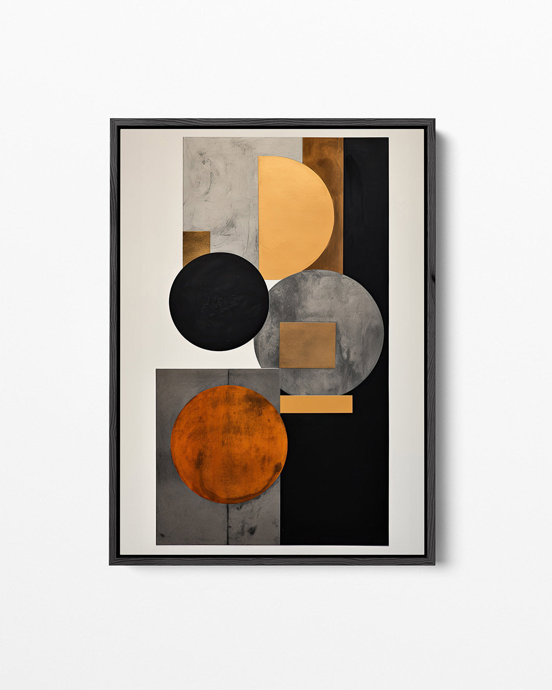 Geometrische vormen compositie Kunstwerk