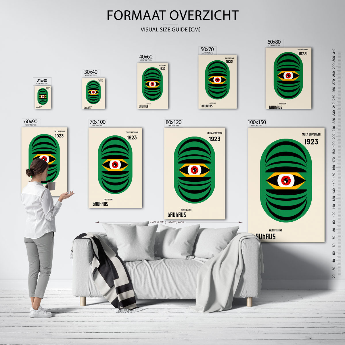 Oogvorm en kleur Poster