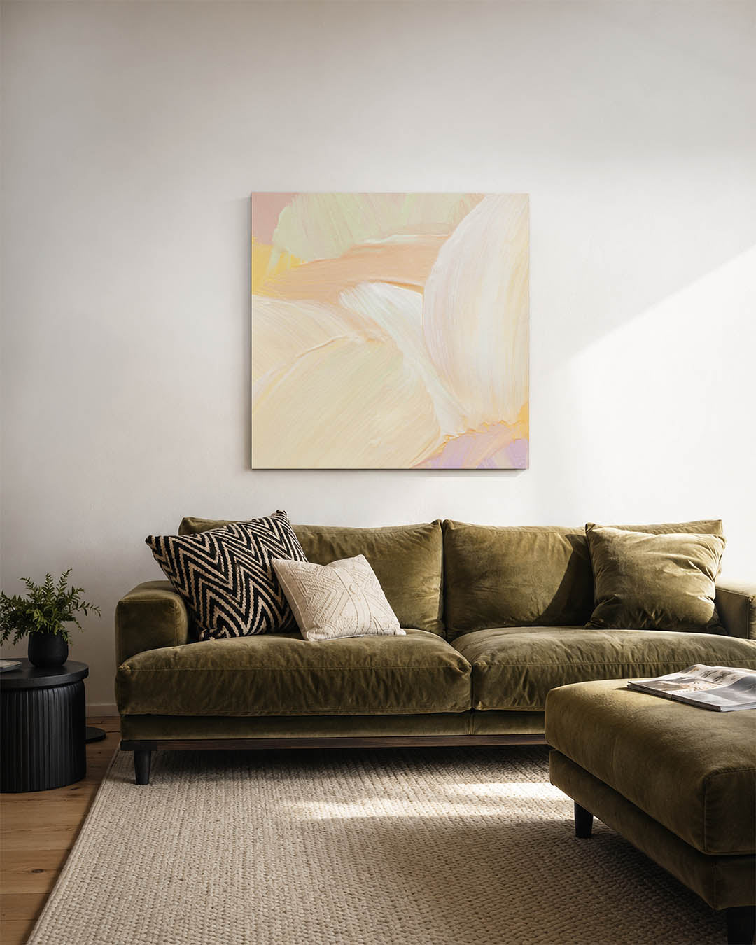 Zachte kleuren harmonie Kunstwerk