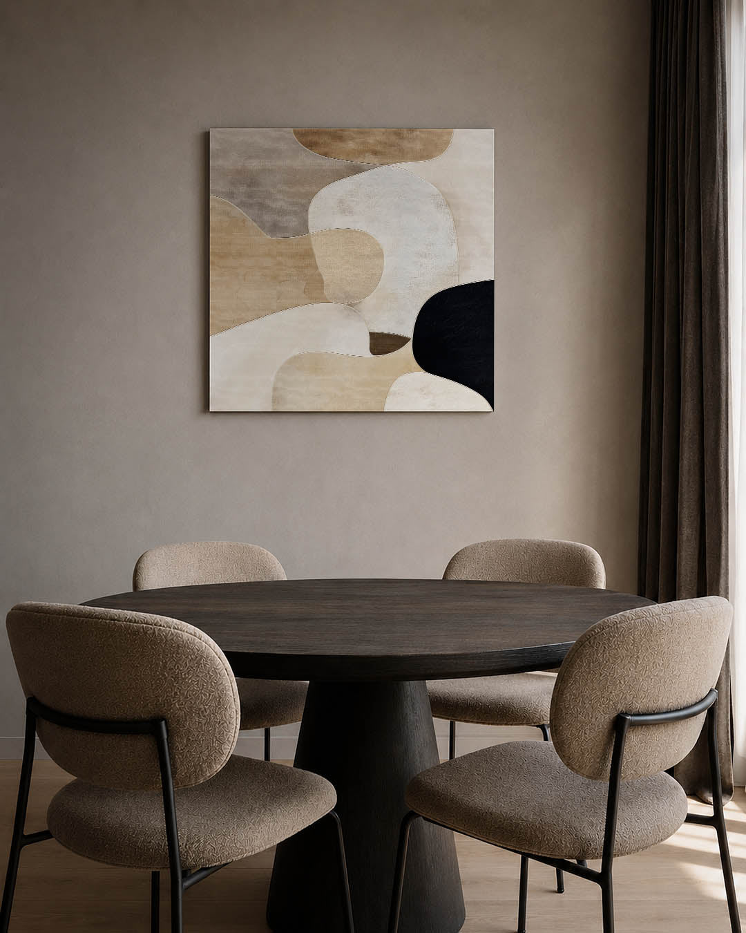 Organische vormen compositie Kunstwerk