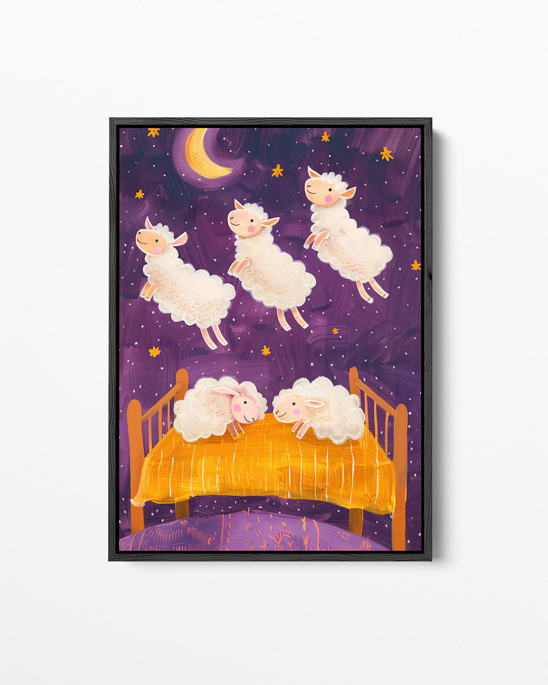 Dromerige schapen Kunstwerk