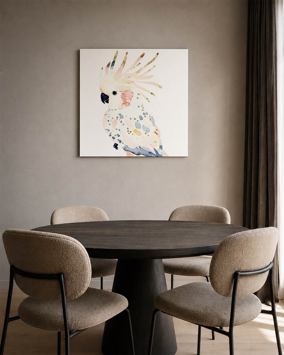Vrolijke kaketoe Kunstwerk