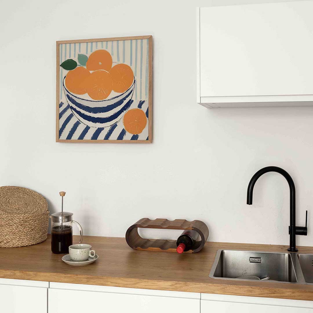Mand met sinaasappels Poster