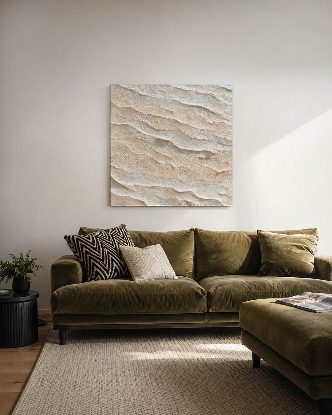 Golvende texturen Kunstwerk
