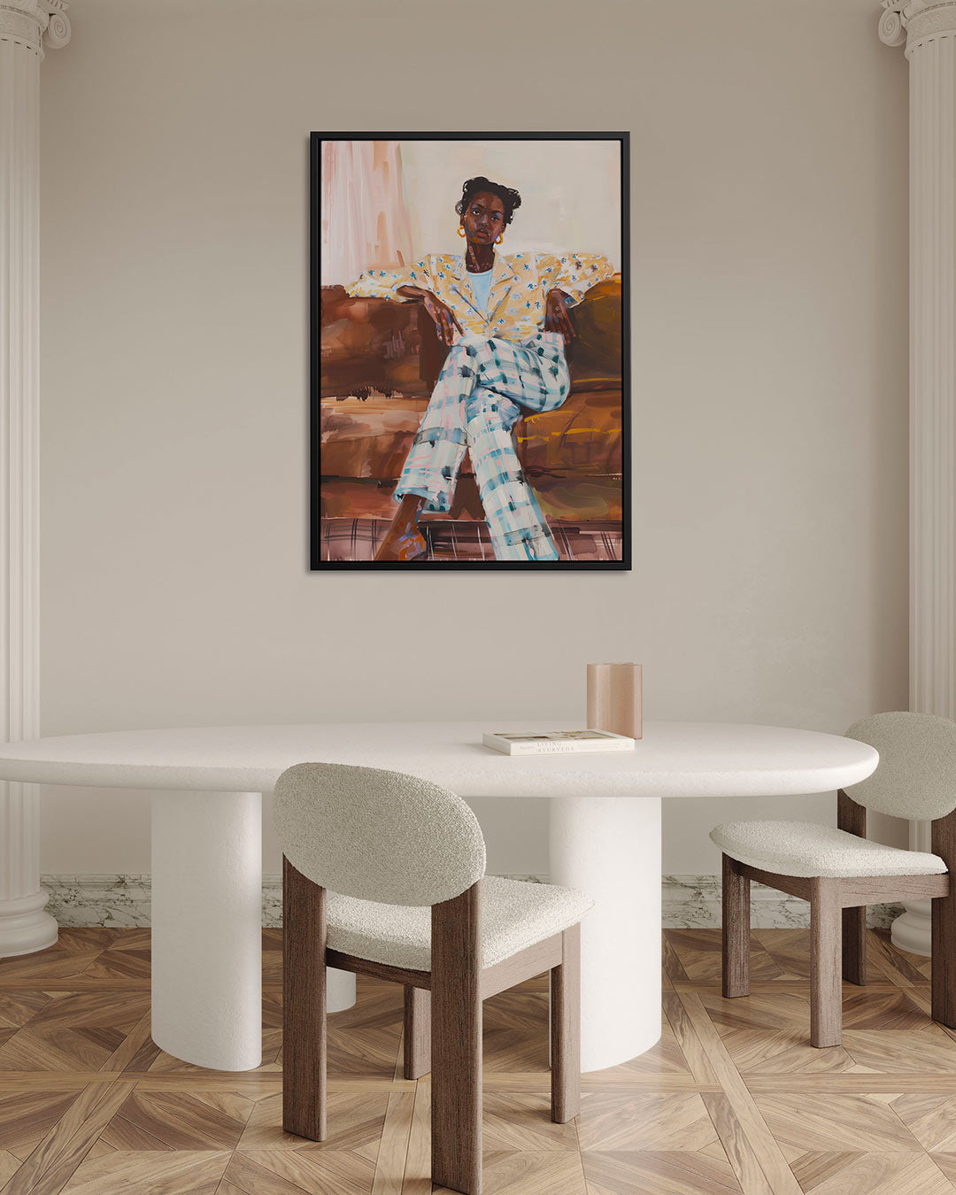 Portret compositie Kunstwerk