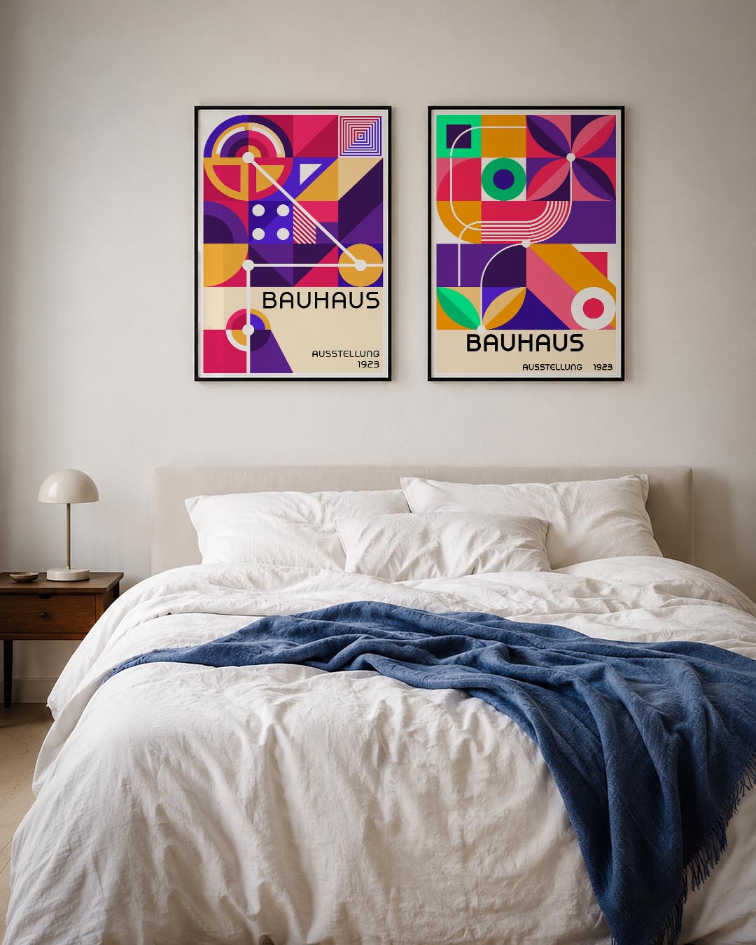 Kleurrijke vormenmix Posterset