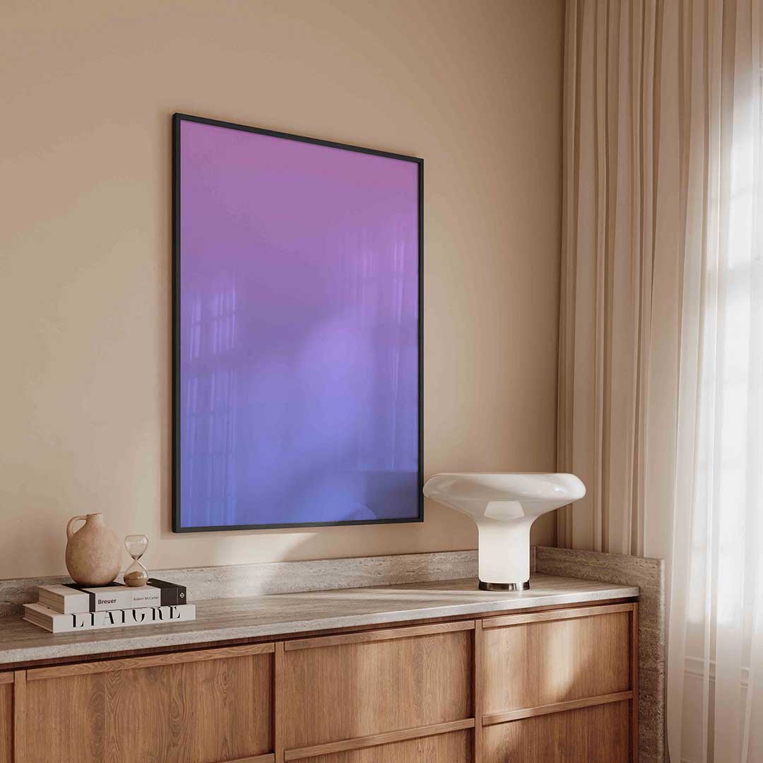 Paarse gradient Poster