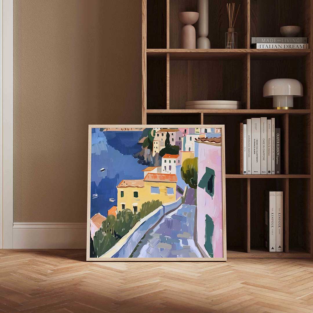Mediterrane huizen Poster
