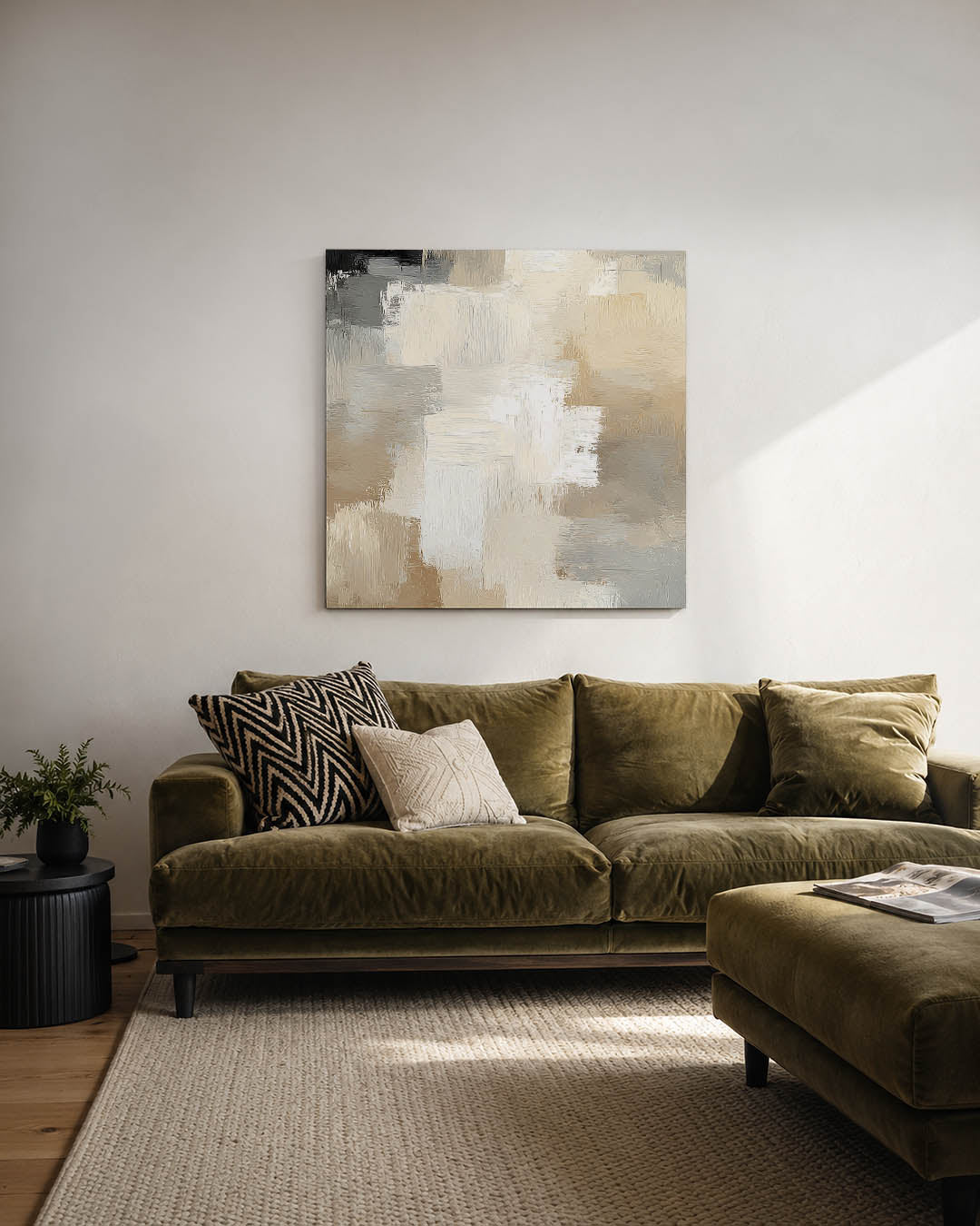 Zachte kleurvlakken Kunstwerk