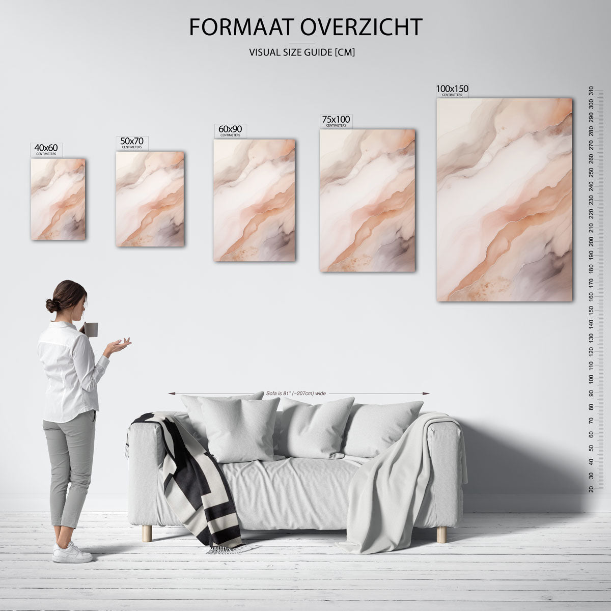 Organische lijnen Kunstwerk