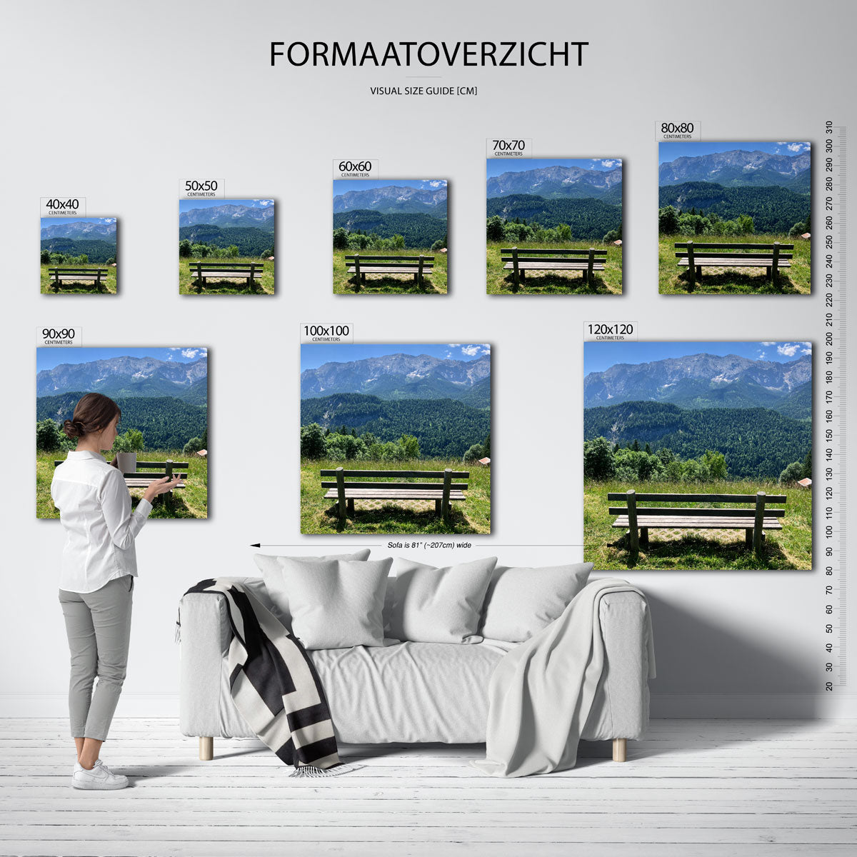 Berglandschap Poster