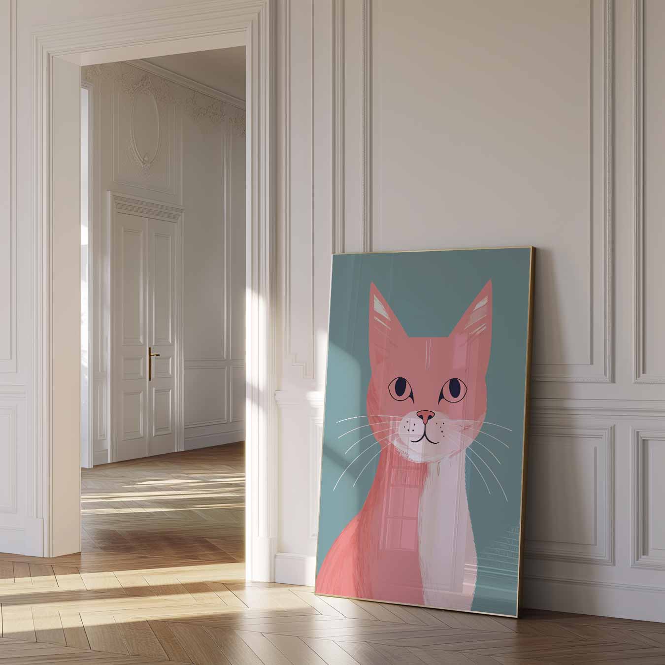 Stylish Kattenposter-WallArtistic