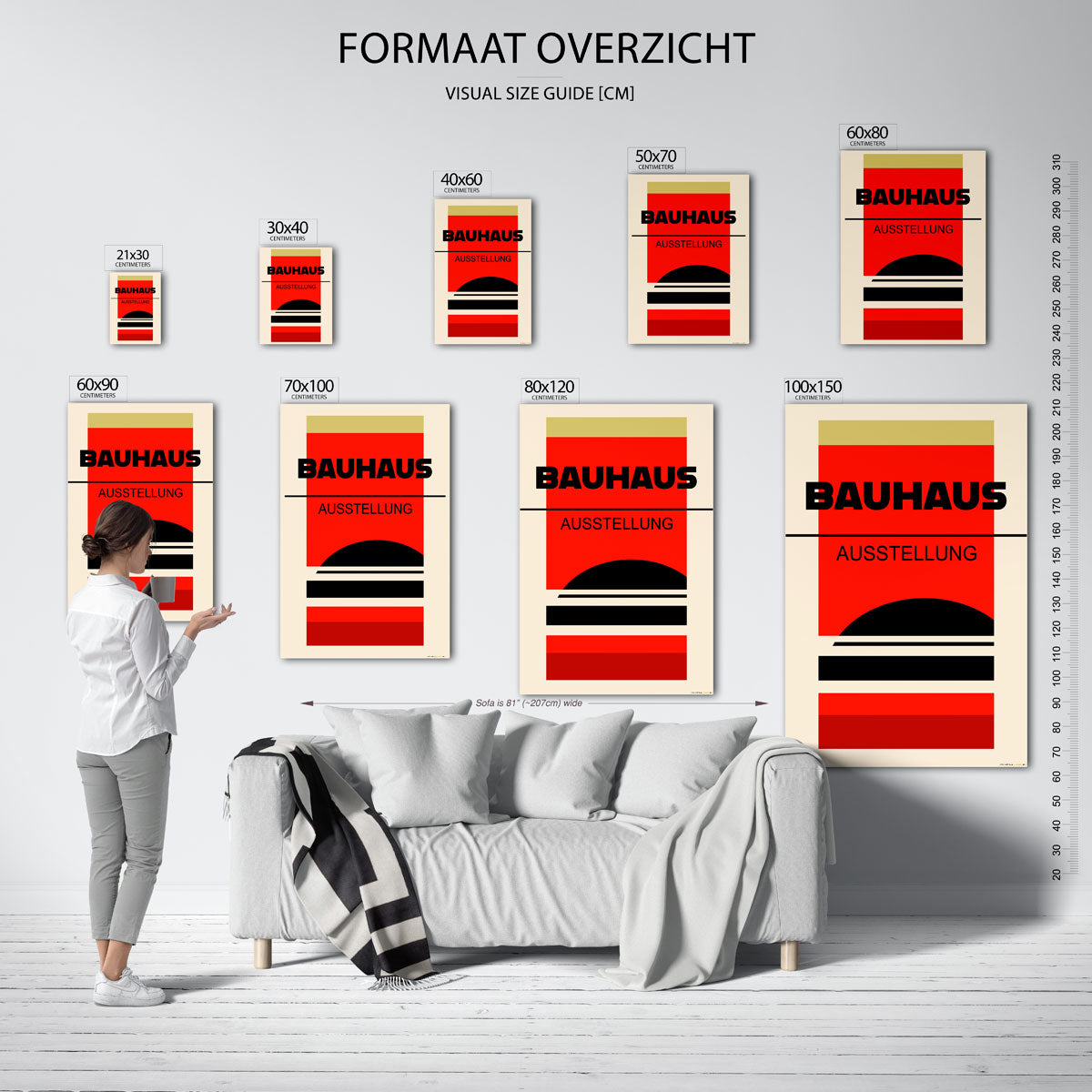 Kleur en lijnenspel Poster