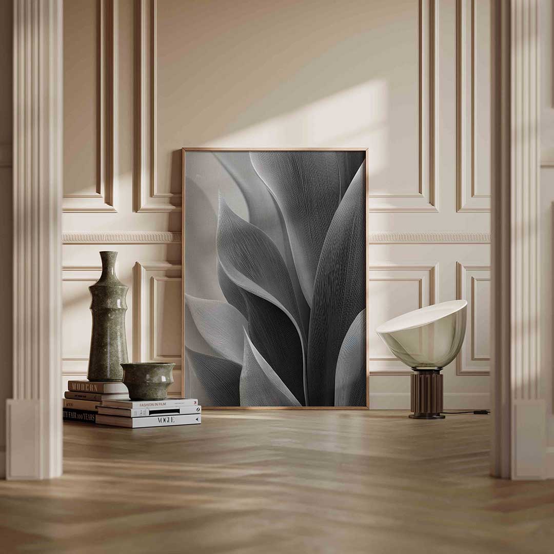 Abstracte bladvormen Poster