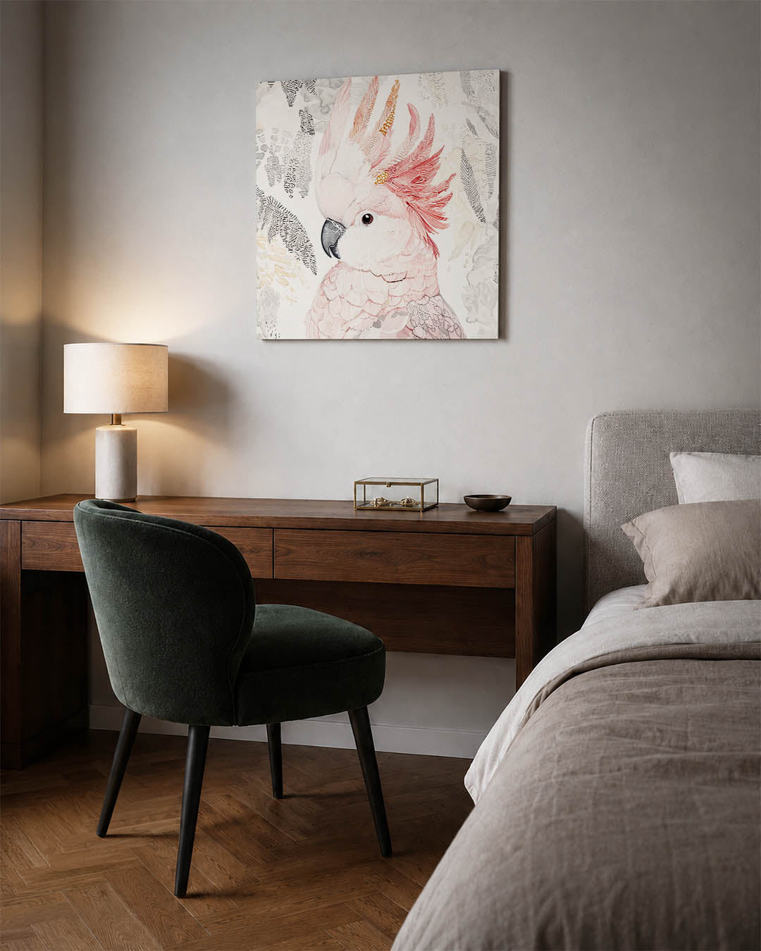 Vogeldetail illustratie Kunstwerk