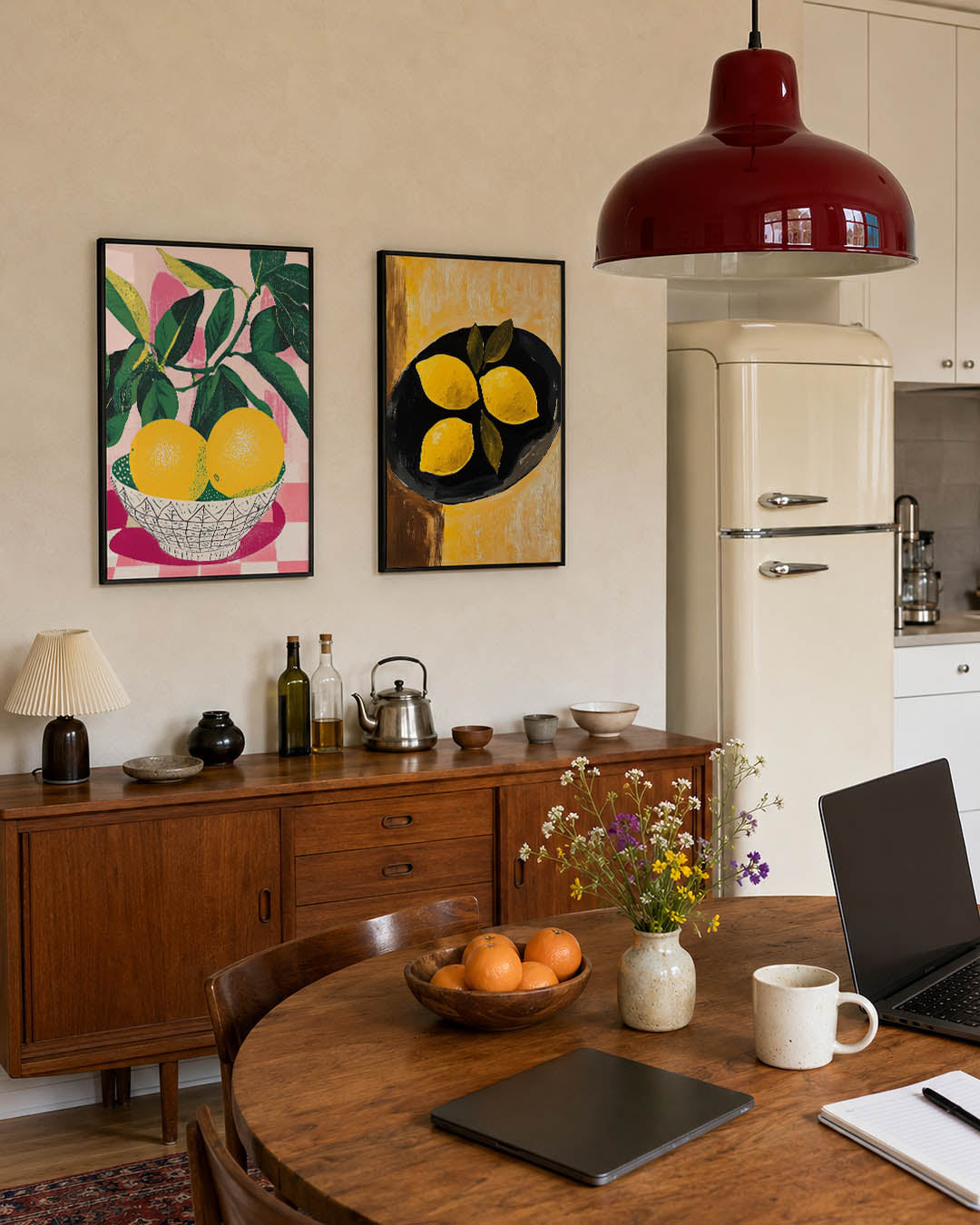 Fruit en bladeren Posterset