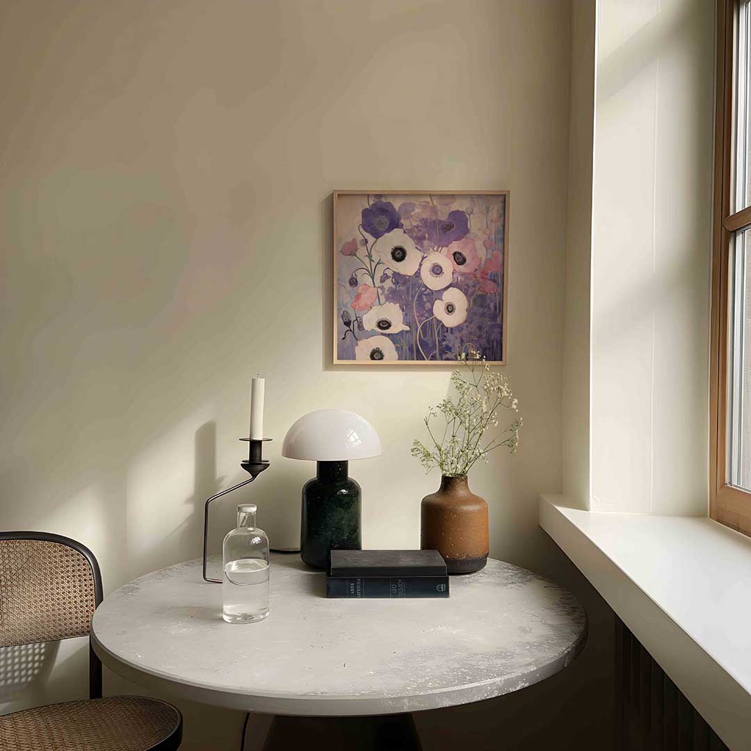 Bloemen in paarse tinten Poster