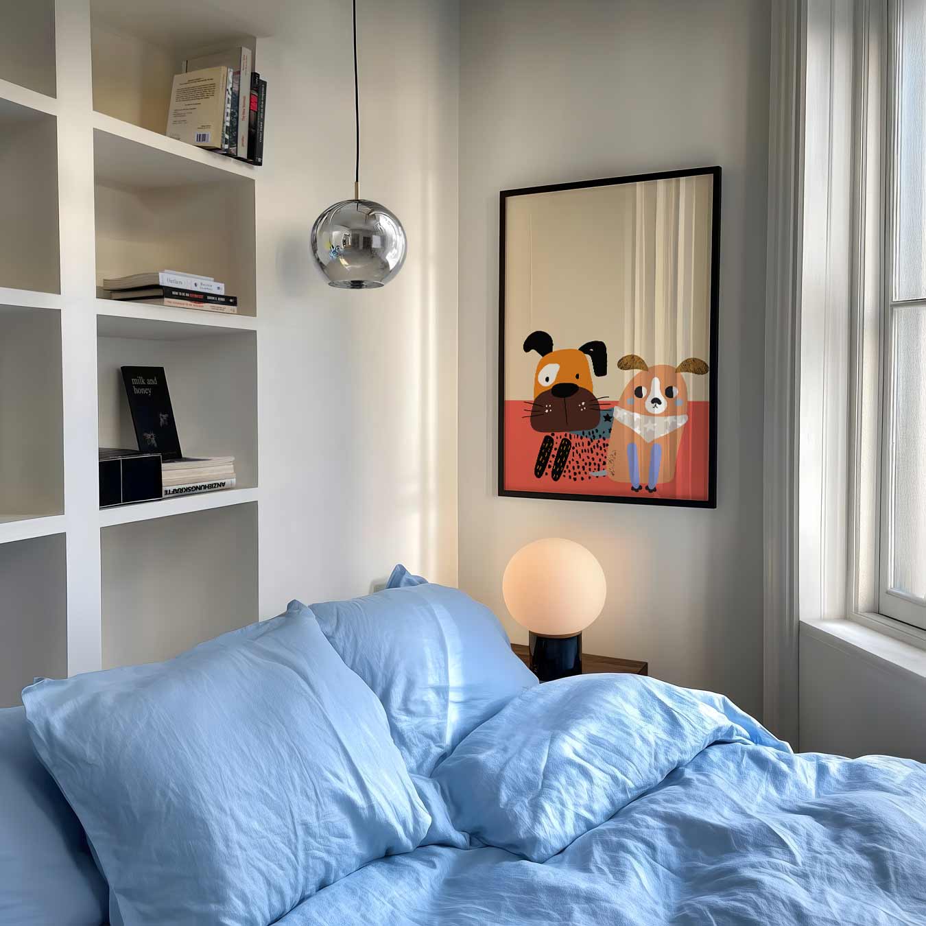 Vrolijke Hondenmaatjes Poster-WallArtistic