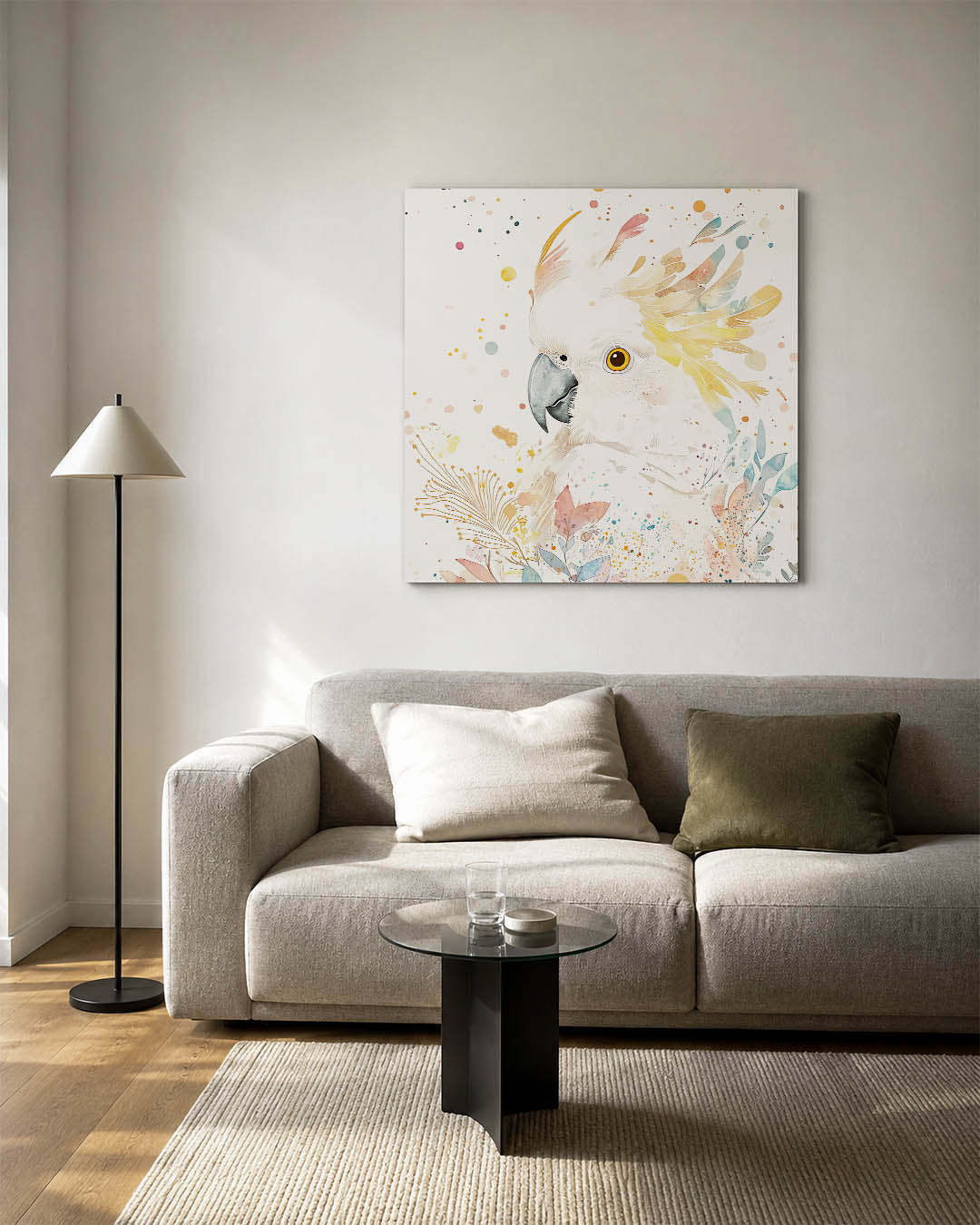 Vrolijke vogel illustratie Kunstwerk