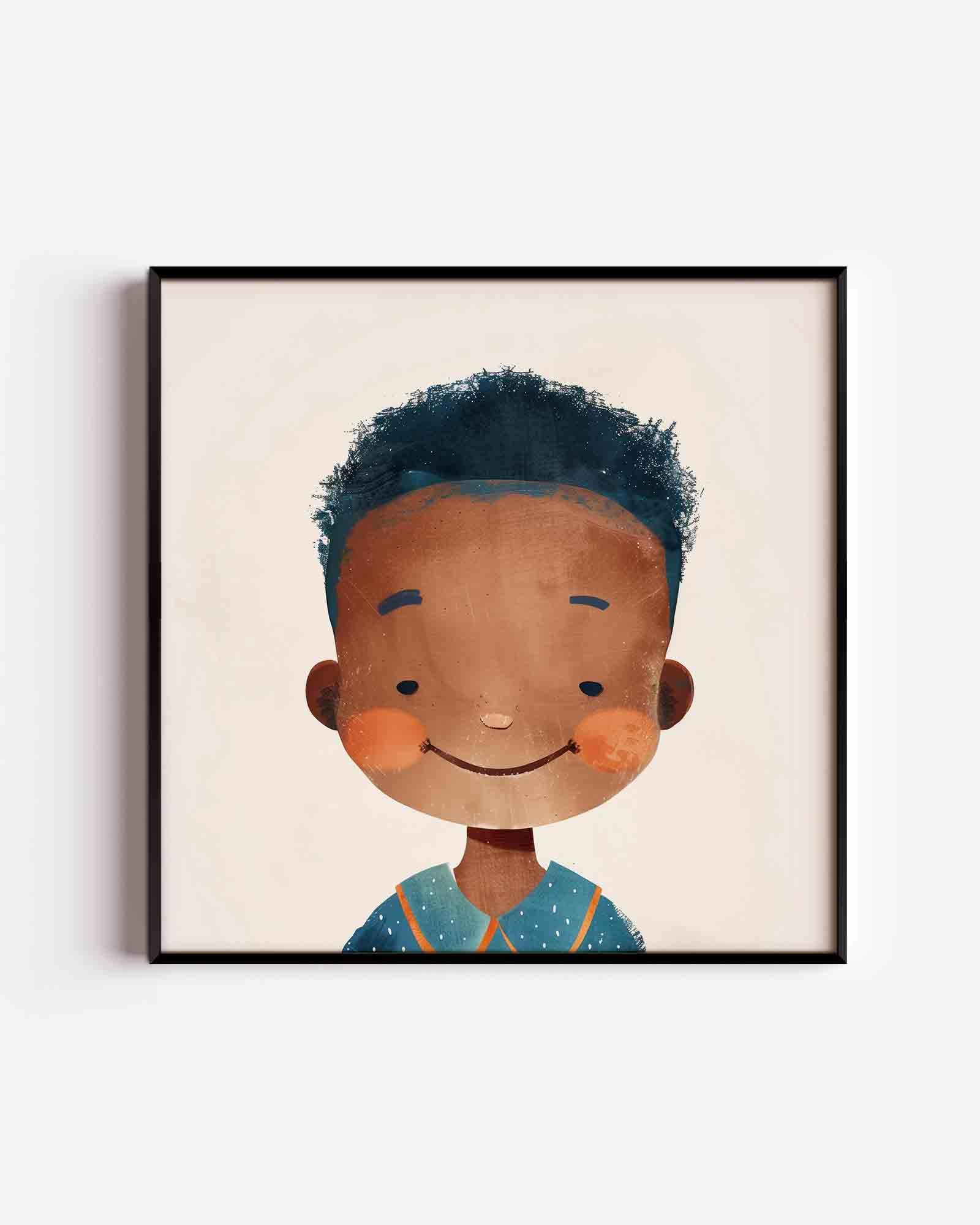 Lachend kind Poster