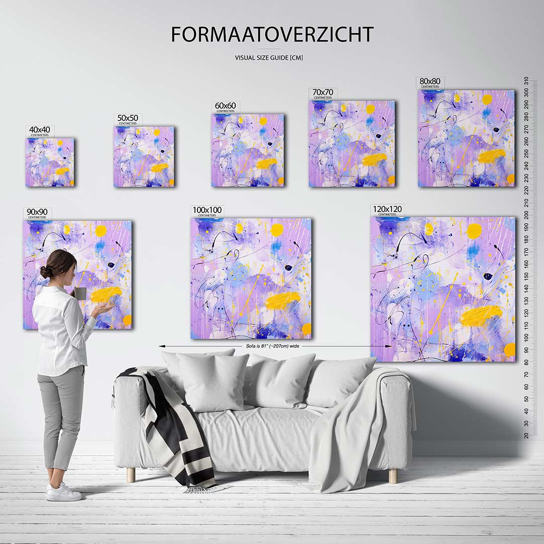 Kleurenexplosie Kunstwerk