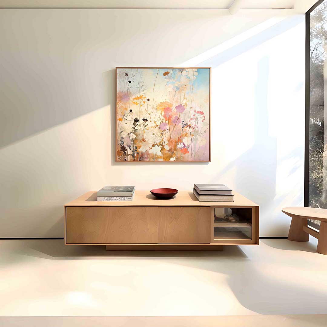 Bloemen in zachte tinten Poster