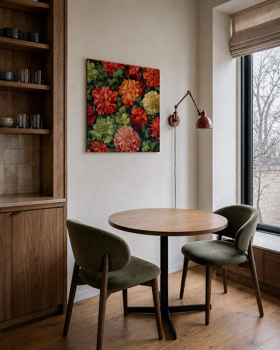 Bloemrijke kleurenpracht Kunstwerk