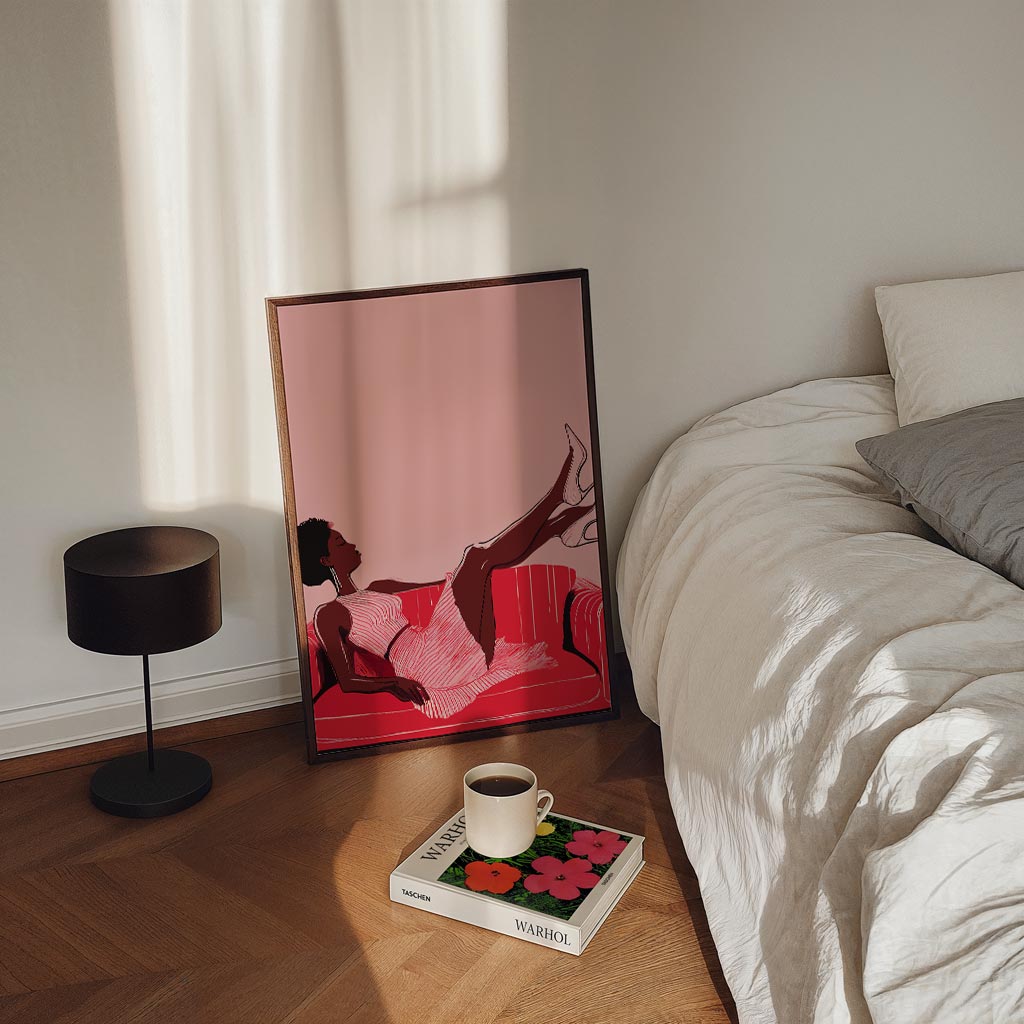 Sierlijke Lounge Vibes Poster-WallArtistic
